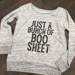 Bella wide neck pullover sweatshirt